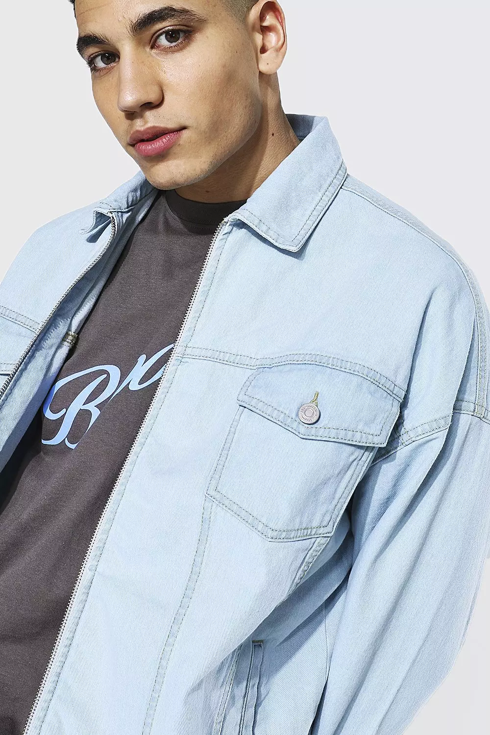 MINEDENIM Big Boa Denim Coat